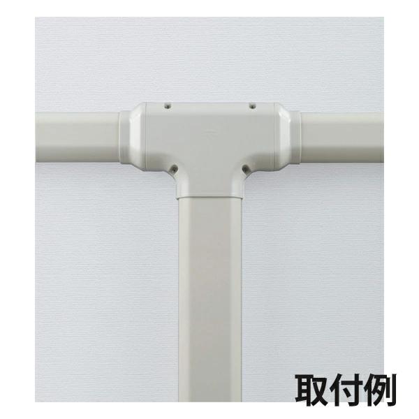 因幡電工 INABA スリムダクトLD T型ジョイント グレー 10個セット LDT