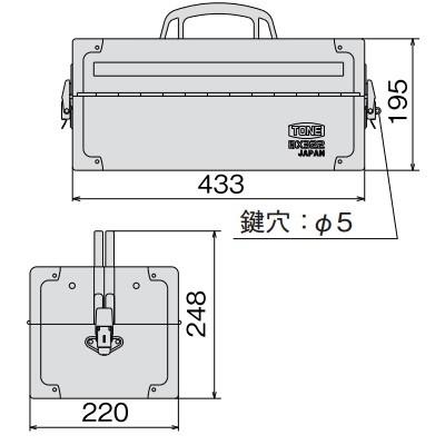 TONE（トネ） 前田金属工業 ツールケース レッド BX322 : 電材ドット