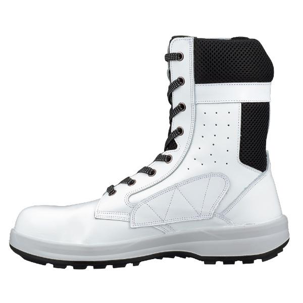 もんじろう様用 シモン SIMON WS33C付 白革静電靴 長編上靴 WS33C付白革静電靴 白 26.0