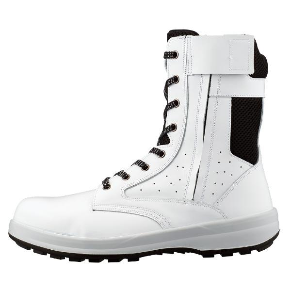 シモン　Simon シモン SIMON WS33C付 白革静電靴 長編上靴 WS33C付白革静電靴 白 26.0