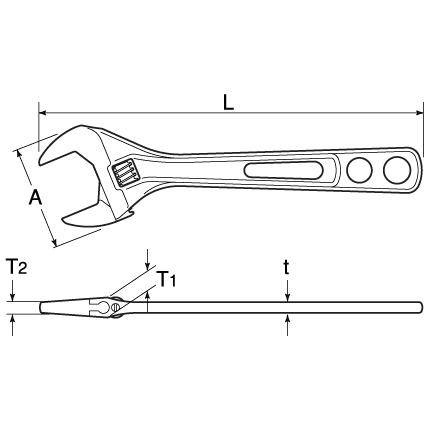 TOP トップ工業 エコワイド グリップ付 HY-36G｜denzai-com｜02