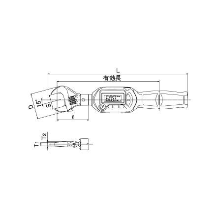 TOP トップ工業 モンキ形デジタルトルクレンチ DH030-10BN : 電材ドットコム Yahoo!店 - 通販 - Yahoo!ショッピング