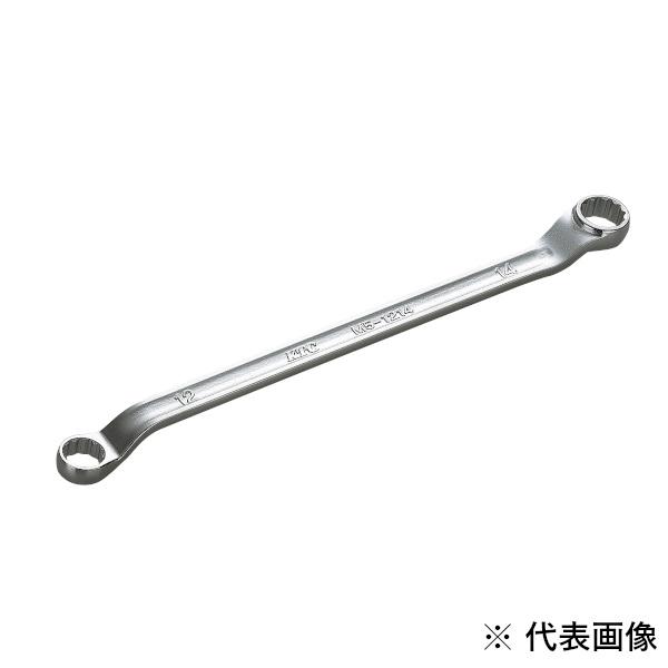 KTC 京都機械工具 45°×6°ロングめがねレンチ24×27mm M52427 : 電材