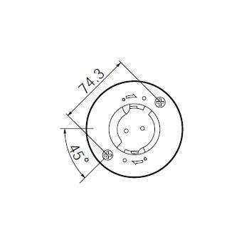 Panasonic（パナソニック） 引掛埋込ローゼット ミルキーホワイト