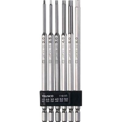 TRUSCO中山 TRUSCO ロング六角ビットセット THBL6S : 電材ドット