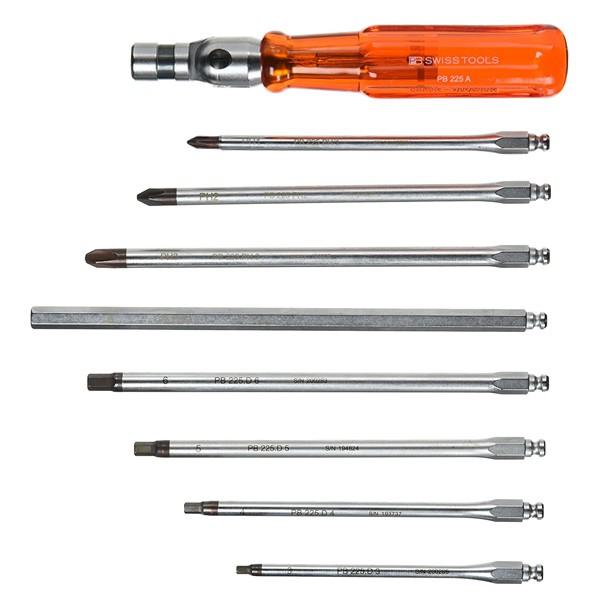 PB SWISS TOOLS PBスイスツールズ 差替式ドライバーセット 8本組 PB SWISS TOOLS PBスイスツールズ 差替式ドライバーセット 8本組