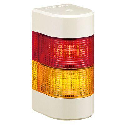 超高品質で人気の パトライト LED壁面取付け積層信号灯　WME-2M2A　2段　点灯　AC90?250V（赤黄or赤緑） その他DIY、業務、産業用品