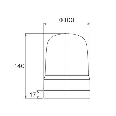 短納期　パトライト(PATLITE)　モータレスLED回転灯 SF10-M2KTB AC100〜240V Ф100 端子台配線・ブザー付き 防滴 （緑or青）_1