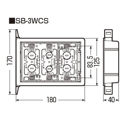未来工業 SB-3WCS 遮音スイッチボックス 3ケ用 アルミ箔付 未来工業 SB-3WCS 遮音スイッチボックス 3ケ用 アルミ箔付