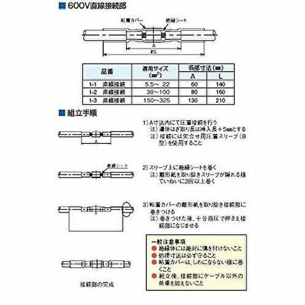 当日発送OK】アイラップ 型番1-2 600V直線接続処理材料 難燃・エコ 