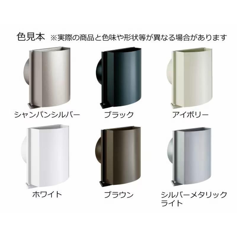 バクマ工業 BD-100JKF BK 耐外風フード付換気口 100φ コンパクトタイプ