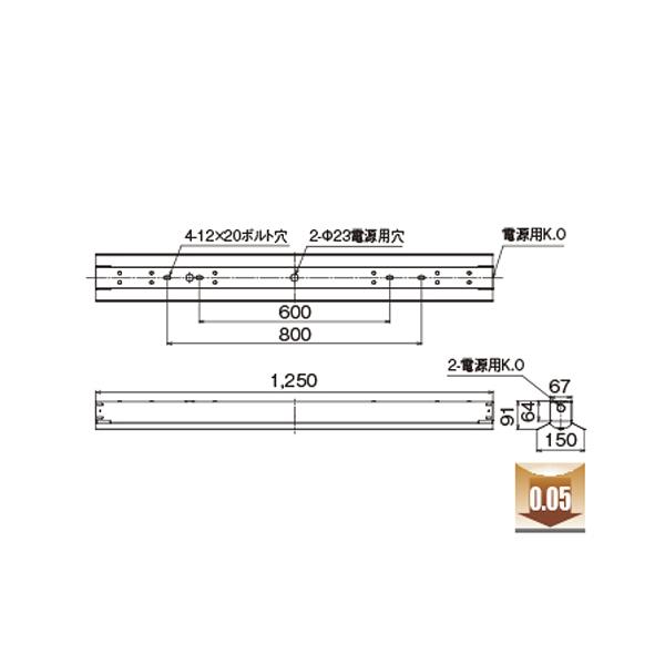 東芝ライテック 東芝 LEKTW415524L-LS9 ベースライト LED 直付 反射