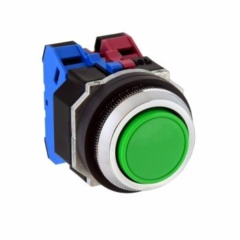 IDEC ABD110NG 押ボタンスイッチ平形 緑 30φ 1a | IDEC