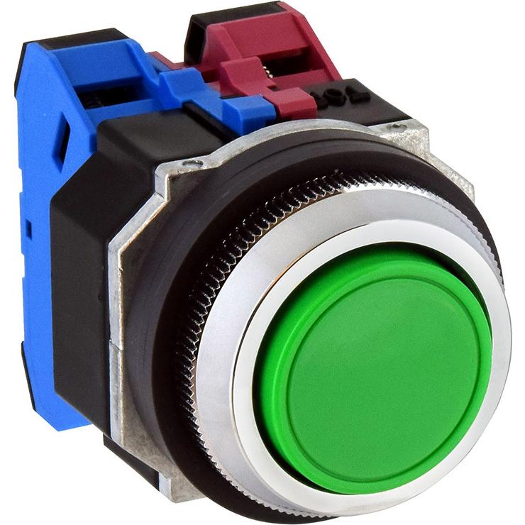 IDEC ABD110NG 押ボタンスイッチ平形 緑 30φ 1a | IDEC | 01