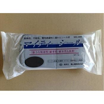 青山電陶 MS06NBK マイティーシールパテ クーラーパテ黒 1キロ : 電材