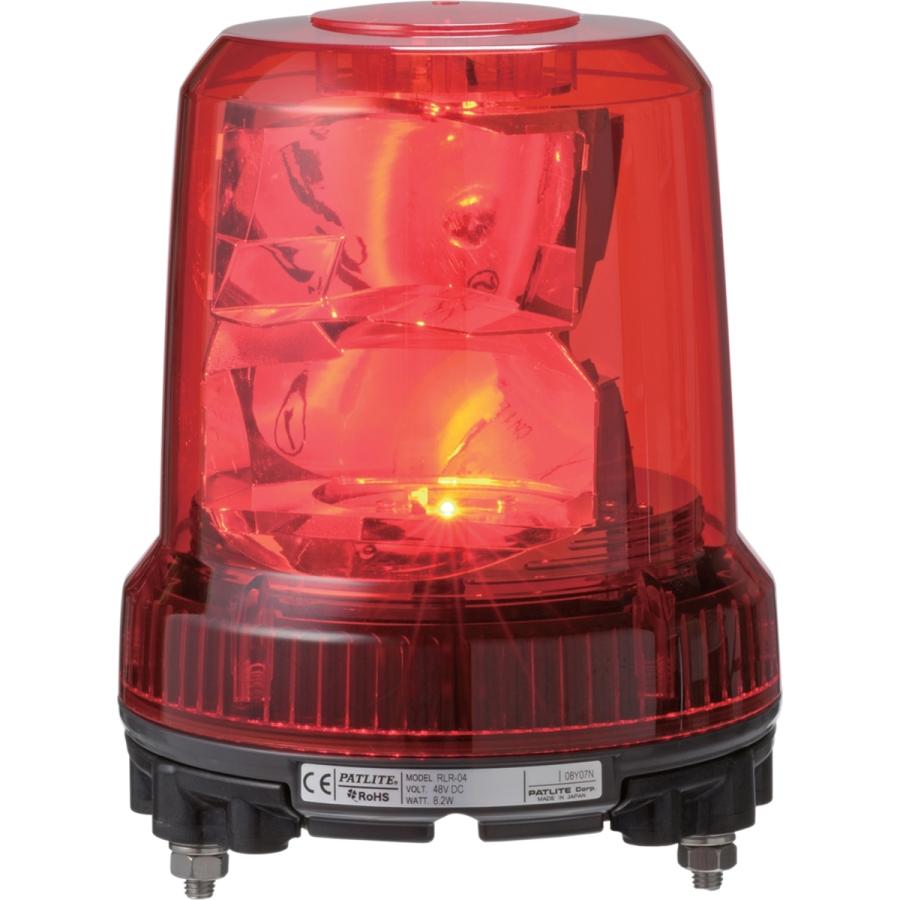 パトライト RLR-M2-R 強耐震型LED大型回転灯 AC100〜240V 赤 : 電材