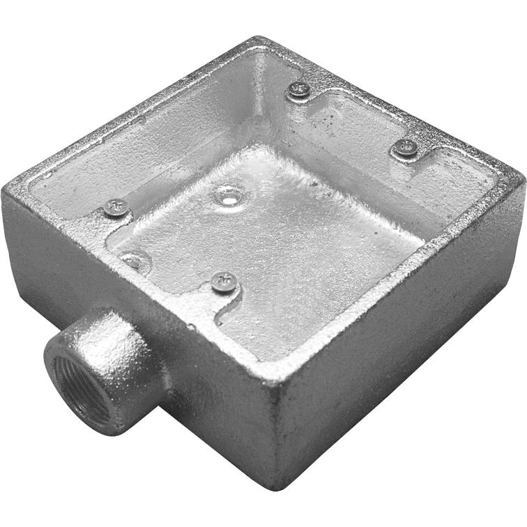 電成興業 K1621 角型露出スイッチボックス 2個用1方出 16 HDZ : 電材