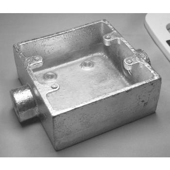 電成興業 K222S 角型露出スイッチボックス 2個用2方出 22 HDZ : 電材