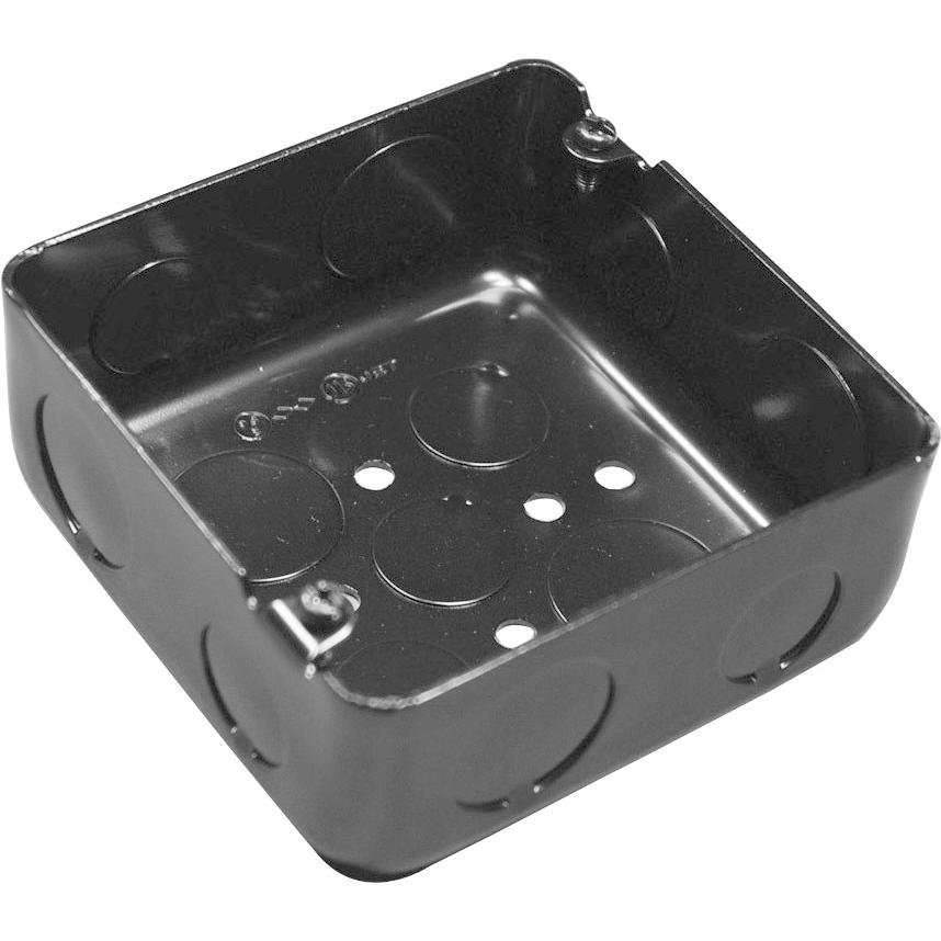 電成興業 OBM44B-2 中四角浅型アウトレットBOX 102×44_KO22×2(黒 電成興業 OBM44B-2 中四角浅型アウトレットBOX 102×44_KO22×2(黒