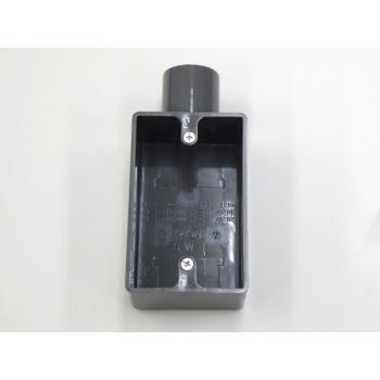 日動電工 SW1161GHW ビニール 露出スイッチBOX 1個用1方出16 グレー