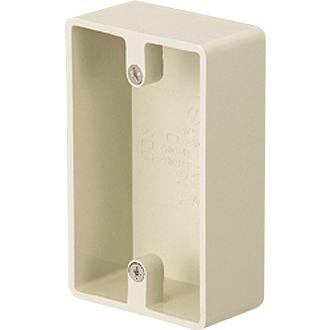 ウッチー出品 日動電工 SW140JHW ビニール 露出スイッチBOX 1個用方出ナシ 浅