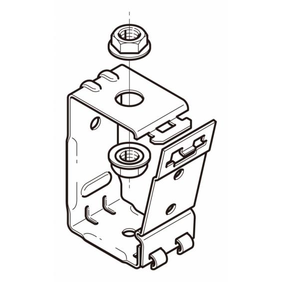 ネグロス DPY1-W3 レースウェイ吊金具 W3/8 DP1_2兼用 耐荷重40キロ | 
