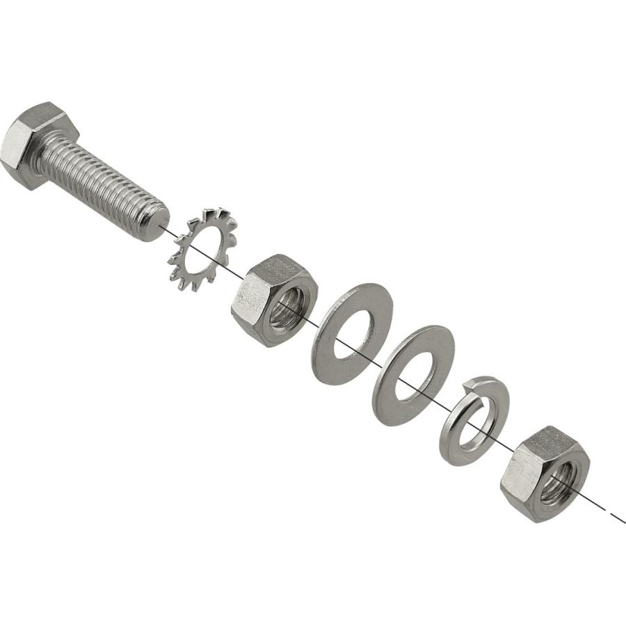 ネグロス S-EBKS1-M8 アースボンド線用 ボルトナット M8×25 2組入