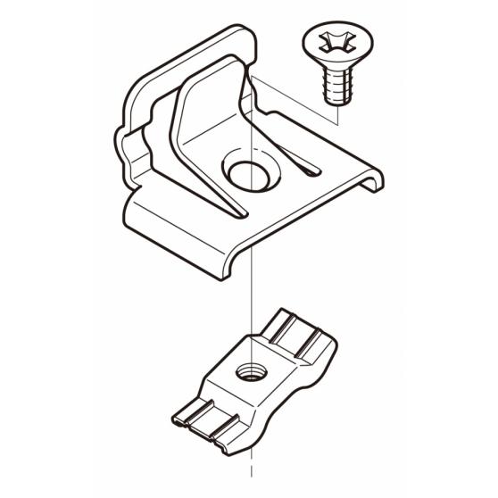ネグロス SNQRDF2K セパレーター支持金具 SR、NR、QR兼用 : 電材ネット