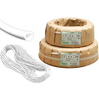横山化成 V-4.2X0.4W マーキング用 ビニールチューブ 白 4.2φ