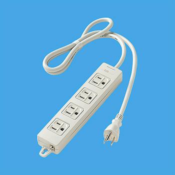 パナソニック WCH2314H OAタップ MG付 1Mコード 接地15A 4コ口 グレー 接地15A 4コ口 グレー | Panasonic