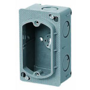 未来工業 CSW-1N 樹脂製埋込スイッチボックス 塗代付 ノック付1個用