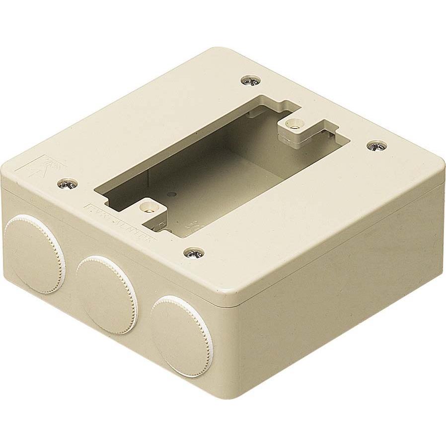 未来工業 PVK-ALN1PKJ PVKボックス 器具用 大四角深形 ベージュ 未来工業 PVK-ALN1PKJ PVKボックス 器具用 大四角深形 ベージュ