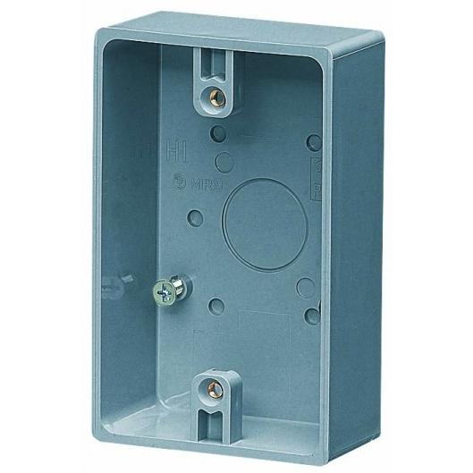 未来工業 PVR16-0 露出1コ用SWBOX グレー ハブなし | 未来工業