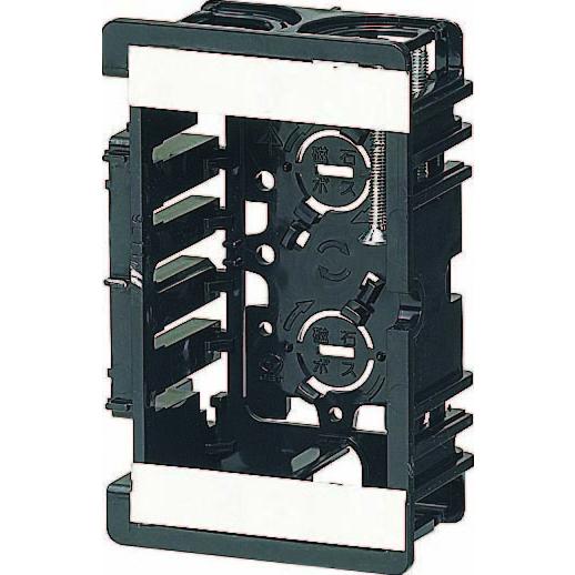 未来工業 SB-4W 台付スライドボックス 4個用 仕切板付 : 電材