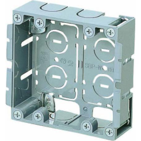 未来工業 SBP-W 2個用パネルボックス 後付式ハサミボックス : 電材