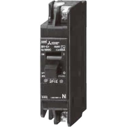 三菱電機 BVC130 分電盤用漏電ブレーカー 2P1E30A 30mA 100V