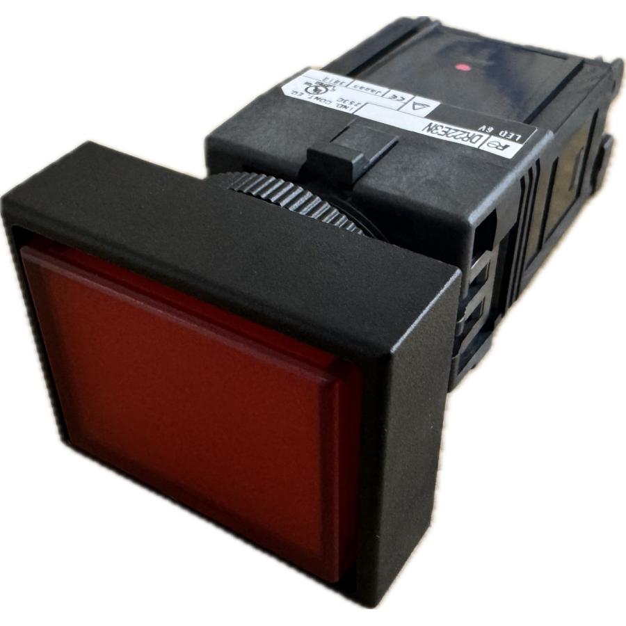 富士電機 Φ22コマンドスイッチ AR22・DR22 表示灯 発光色:赤 光源LED AC220V 角 取付穴径22.3/25.5mm ...