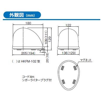 ☆新品☆ パトライト ＨＫＦＭ−１０１−Ｂ ＤＣ１２Ｖ 青色（防犯