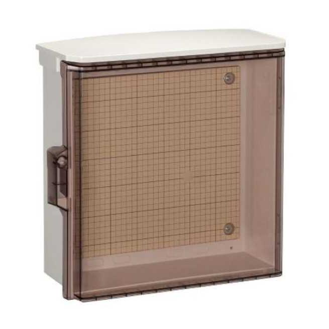 日乃出電工プラコン200シリーズ、プラコン201 日東工業 OP20-55CA プラボックス 屋根付 透明扉 木製基板 ホワイト