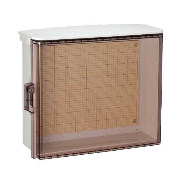 日東工業 OPK18-54CA キー付耐候プラボックス 屋根付 透明扉 木製基板