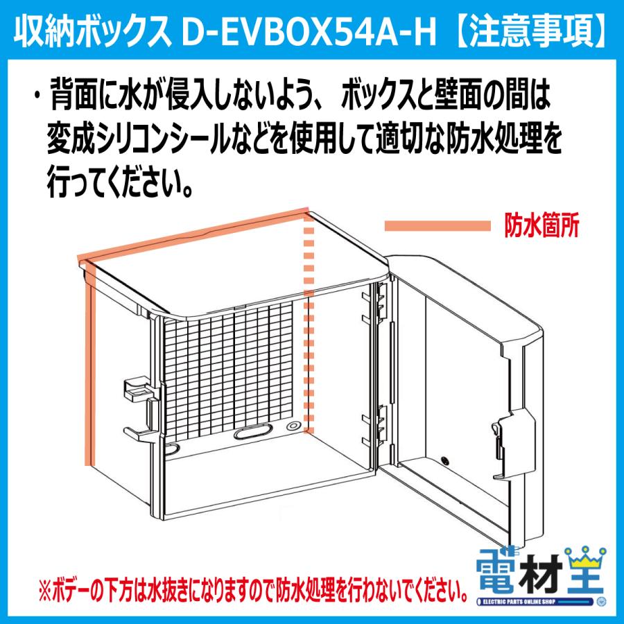 EV PHEV 充電ケーブル 収納ボックス 電気工事不要 D-EVBOX54A-H 既設