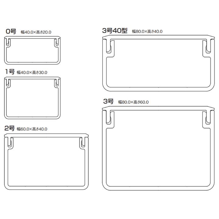 MD02L10 エムケーダクト 0号 1m ホワイト マサル工業 : 電材王ヤフー