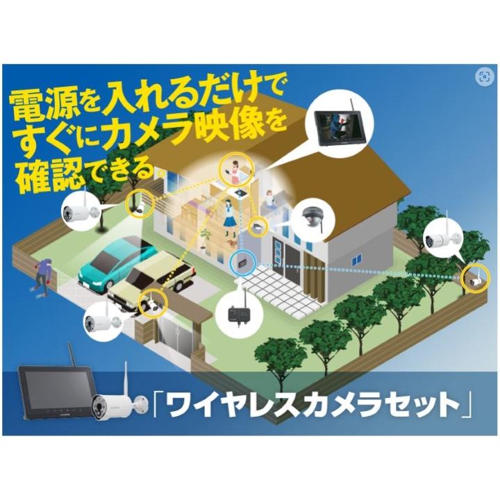 マスプロ（MASPRO） 防犯カメラ WC3A-7ML 7インチモニター＋センサー