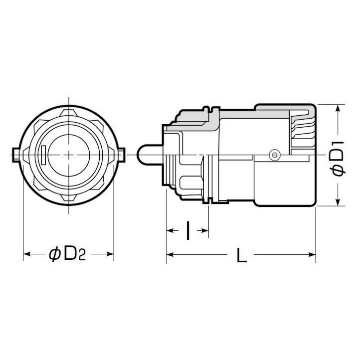 未来工業 CDK-22G CD管用コネクタ Gタイプ CDK22G : 電材王 未来工業 CDK-22G CD管用コネクタ Gタイプ CDK22G : 電材王