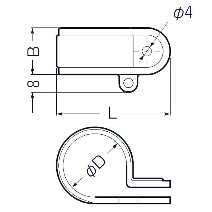未来工業 KTF-16J PF管片サドル ビス穴付 ベージュ KTF16J : 電材王