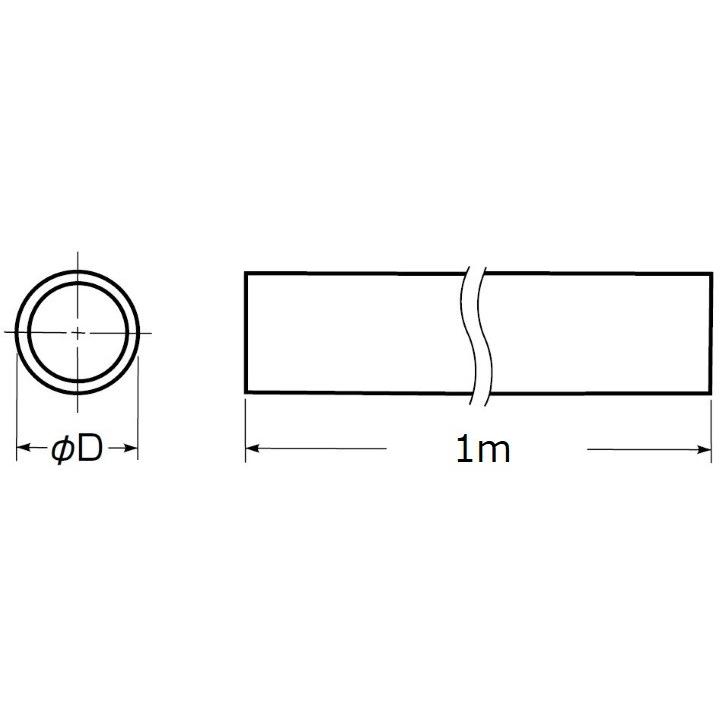 未来工業 VE-16 1m 硬質 ビニル電線管 J管 グレー VEP VE16 : 電材王
