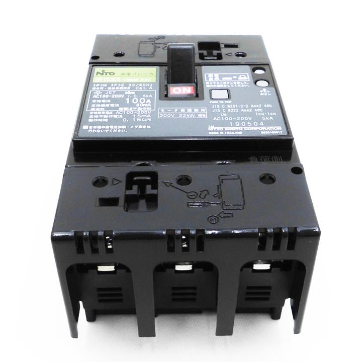 日東工業 GE103CA 3P 100A F30 漏電ブレーカ 協約形 日東工業 GE103CA 3P 100A F30 漏電ブレーカ 協約形