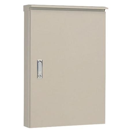 OR16-89-2 屋外用制御盤キャビネット（水切構造 防塵 防水パッキン付 鉄製基板付 両扉）ライトベージュ塗装 フカサ160mm 日東工業