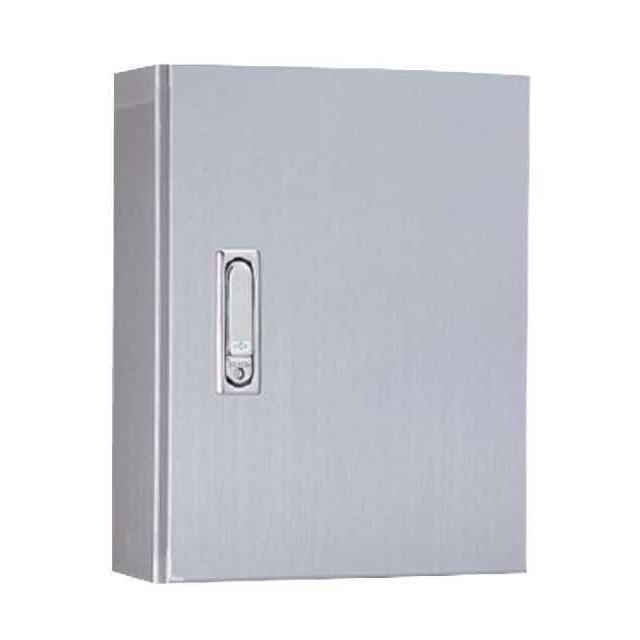 SR16-54N ステンレス制御盤キャビネット（水切、防塵 防水パッキン付 鉄製基板付）塗装なし フカサ160mm 日東工業