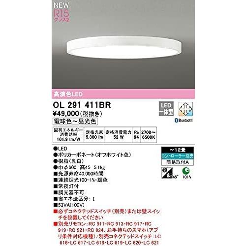 【新品・未使用・未開梱】シーリングライト　大光電機OL291620BR～１２畳 オーデリック シーリングライト 【OL291620BR】 【OL 291 620BR